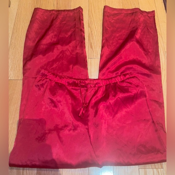 Lasenza satin silk red pyjama pants women’s small - Picture 5 of 9